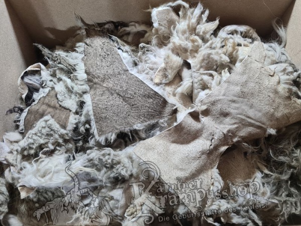 Weisse Fell Reste Schaf Heimisch Urig