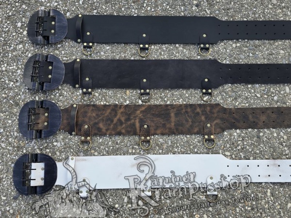 Krampusgürtel mit *LASSCHEN* 13cm BREIT