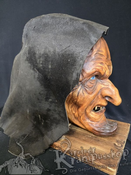 Kopffell Genäht Schwarz Ledrig