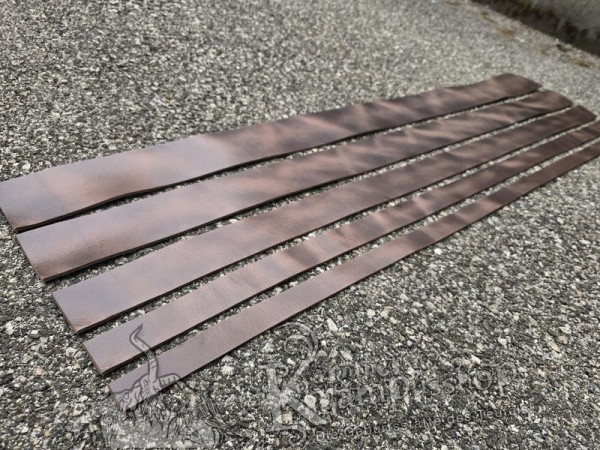 Gürtelleder Lederriemen Zuschnitt ANTIKBRAUN