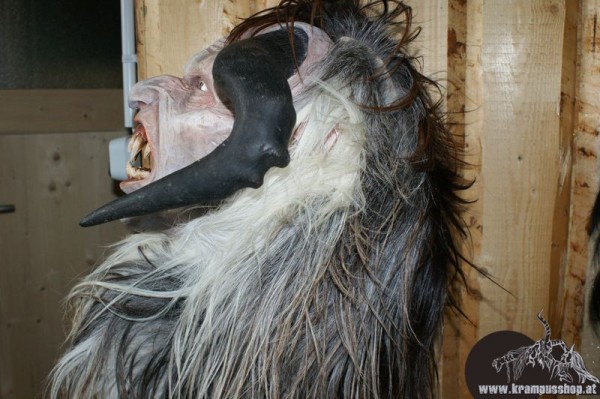 Kopffelle genäht Gross Grau Scheckig Naturgewachsen