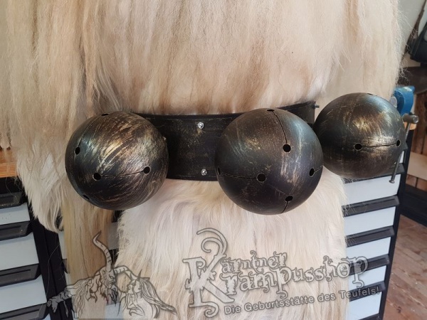 Edelstahlschelle 3x15cm Schwarz Gold