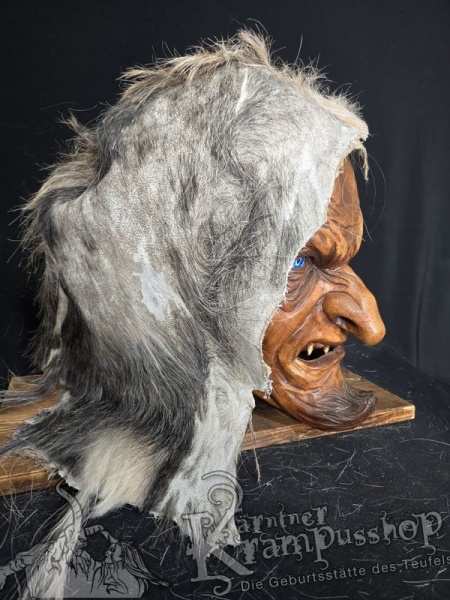 Kopffell Genäht GRAU RASSIERT