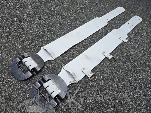 Weisser Krampusgürtel 13cm BREIT