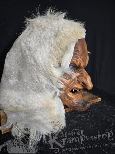 Kopffell Genäht WEISS RASSIERT