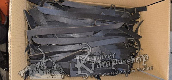 Lederreste Gürtelleder Farbe SCHWARZ